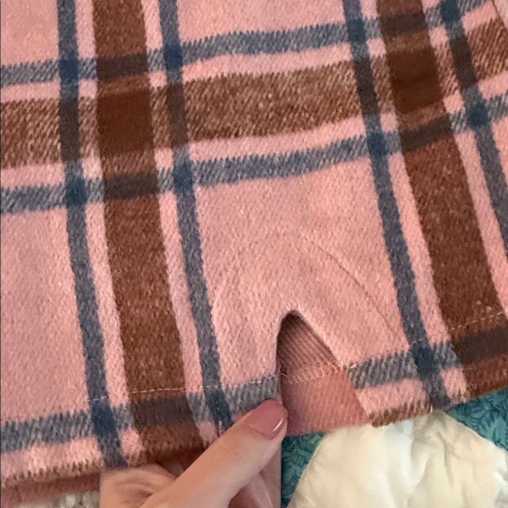 Lulus Spence Pink Plaid Mini Skirt - Size M - Picture 6 of 6